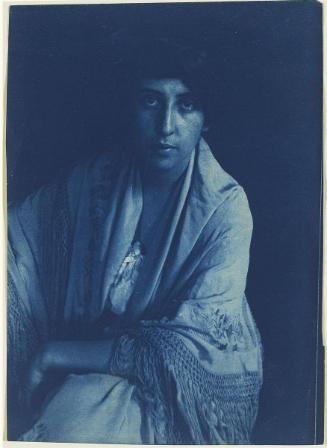 Frances Loring with shawl