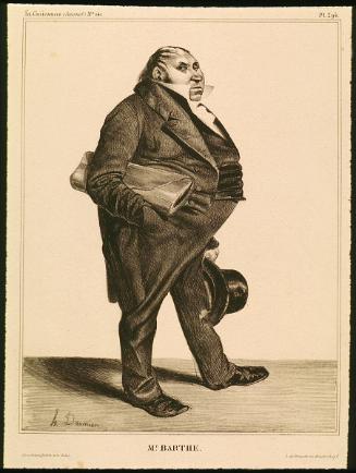 Mr. Barthe (Félix Barthe), Plate 294 from La Caricature, No. 141, 1833