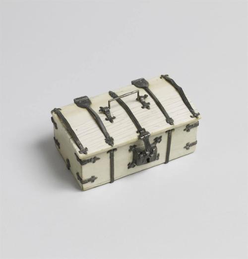Silver Mounted Ivory Casket