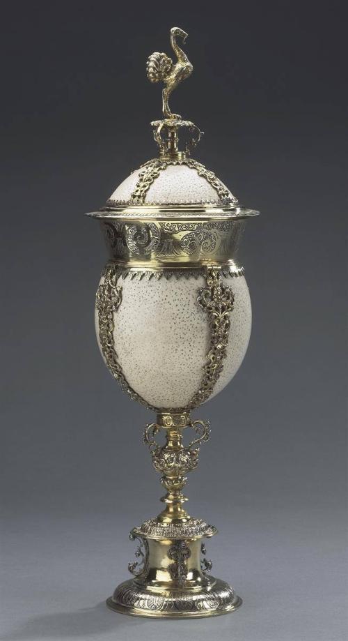 Ostrich Egg Cup and Cover