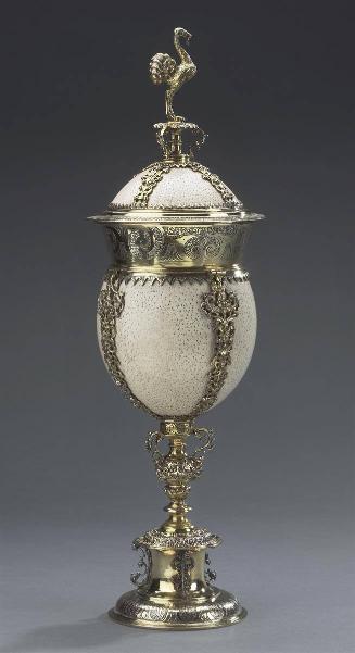 Ostrich Egg Cup and Cover