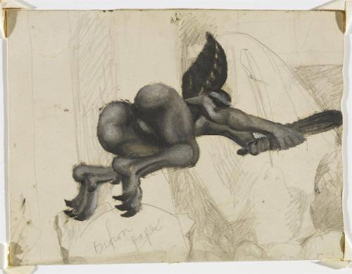 Sketch for Flying Saint (Devil)