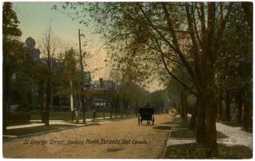 St. George Street, looking North, Toronto, Ont. Canada,