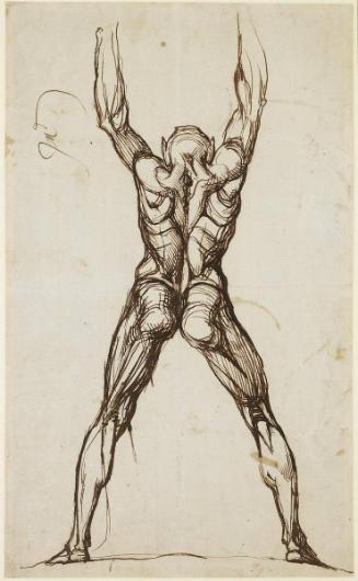 A Standing Nude Figure, Seen from Behind (recto and verso)