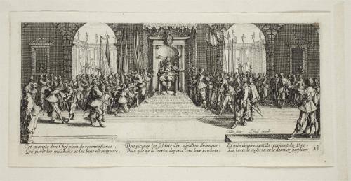 Distribution des Recompenses   from "Les Grandes Misères de la Guerre"