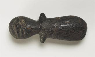 Figure Wearing Visor