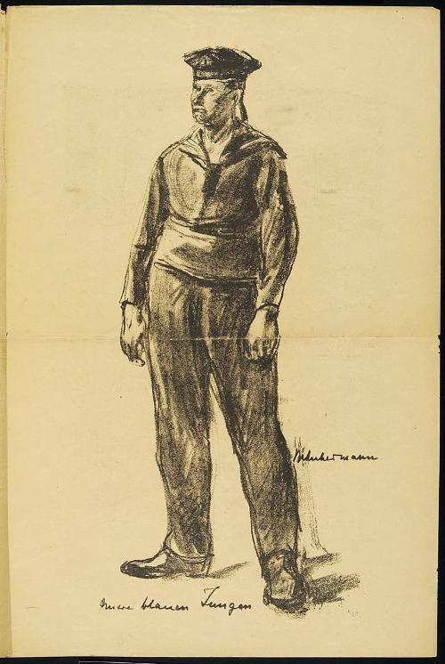 Unsere blauen Jungen    from Kriegszeit, No.13, 1914: 3