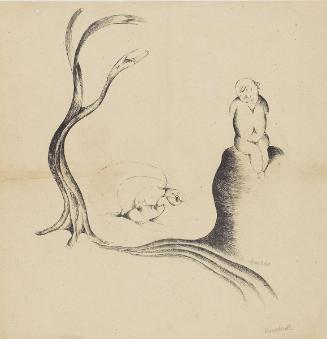 Man with Fish   from "Die Krüppelmappe"