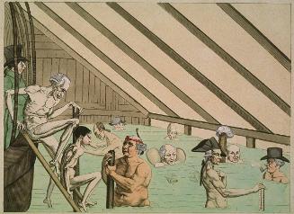 Le Bain a La Papa from Caricatures Parisiennes