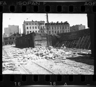 Ruins of an unidentified building in the ghetto