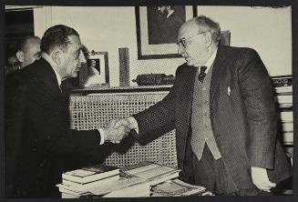 Henryk Ross and David Ben Gurion in Jerusalem