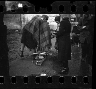Residents selling their wares on the street