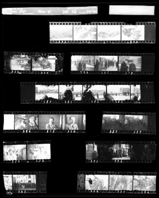 Negative Sheet #13 from Lodz Ghetto Collection