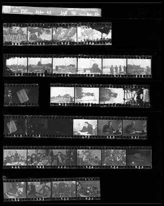 Negative Sheet # 14 from Lodz Ghetto Collection