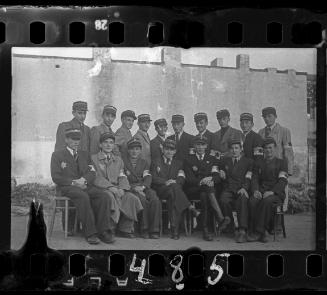 Group portrait of Jewish policemen