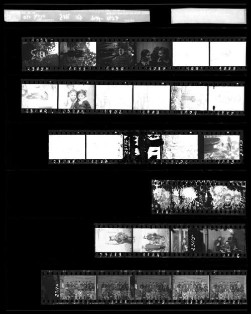 Negative Sheet #23 from Lodz Ghetto Collection