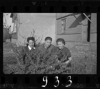 Young man with two girlfriends