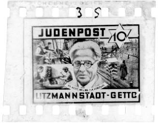 Judenpost Litzmannstadt Ghetto. Der aelteste der juden CH.R. Rumkowski.