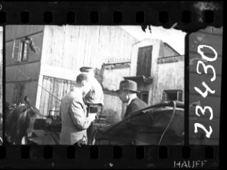 Inspection of the ghetto by a German official