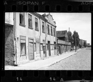 Unidentified buildings in the ghetto