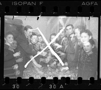 A family gathering [with Jakob Stopnicki, daughter Krysia and wife Tania (nee Biderman)]