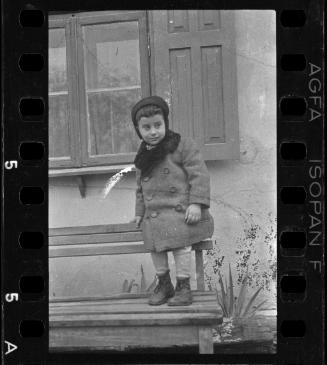 Young boy on a bench