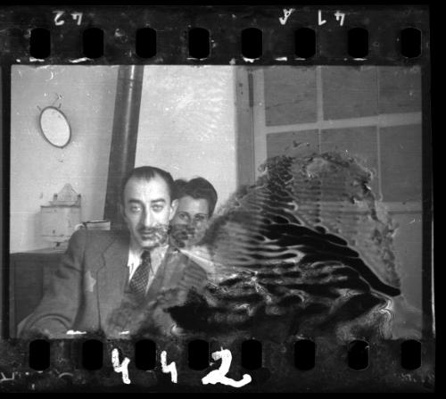 A member of the ghetto administration with two nurses