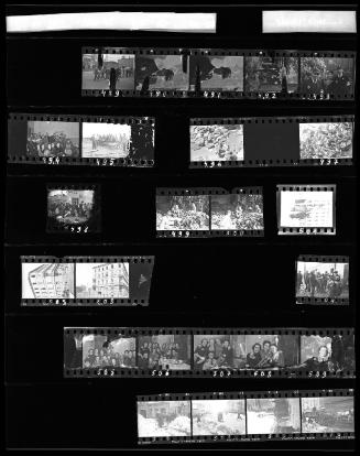 Negative Sheet #17 from Lodz Ghetto Collection