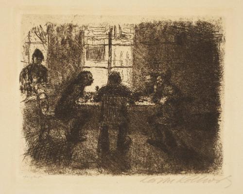 Vier Manner in der Kneipe