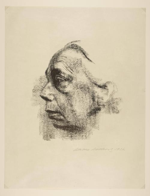 Selbstbildnis im Profil