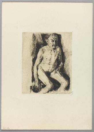 Sitzender mannlicher Akt