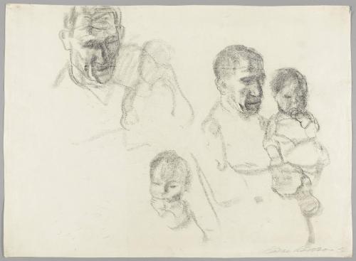 Studien eines Mannes mit einem Kind