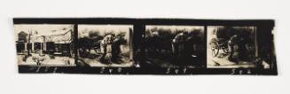 Lodz Ghetto Folio: contact print with 4 frames -  negative Nos. 559 - 562