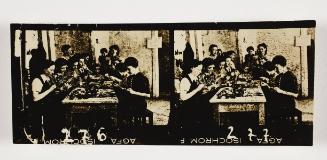 Lodz Ghetto Folio: contact print with 2 frames -  negative Nos. 277 & 276