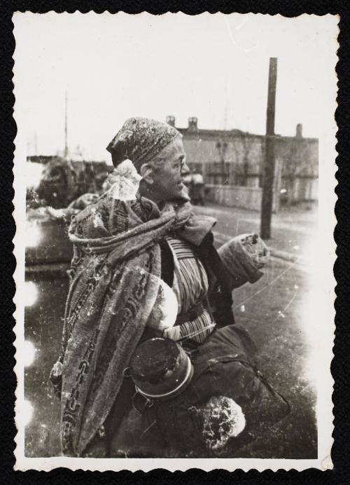 Ghetto resident being deported to the Chelmno death camp