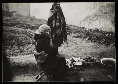 Women selling wares on the street