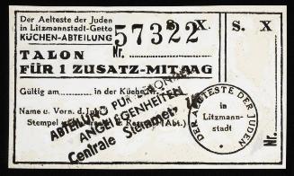 Lodz Ghetto food stamp