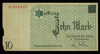 Ghetto Currency - Ten Mark (Zehn Mark) No. 394342