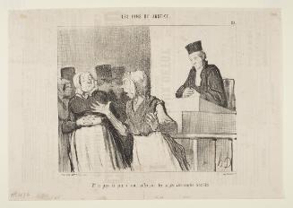 Mr. le juge de paix a rendu sa décision, les parties sont censées conciliées from Les Gens de Justice