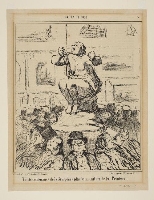 Triste contenance de la Sculpture placée au milieu de la Peinture
