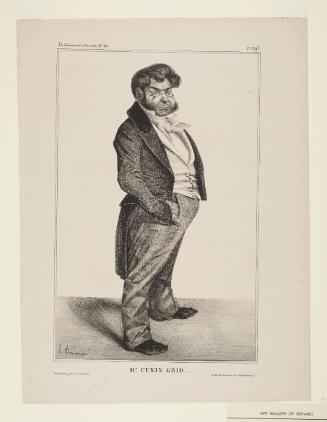 Mr. Cunin Grid (Cunin Gridaine), Plate 295 from La Caricature, No. 141, July 18, 1833
