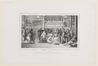 1834. Soirée républicaine donnée dans les salons de la liberté de la presse