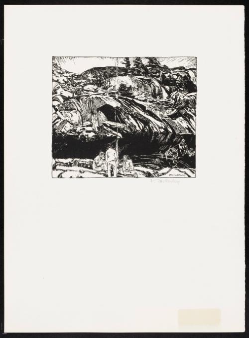 A Quiet Inlet, Georgian Bay from Portfolio Canadian Drawings Prints by Members of the Group of Seven