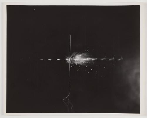 Bullet thru Wire-Multiflash, 50,000 fps