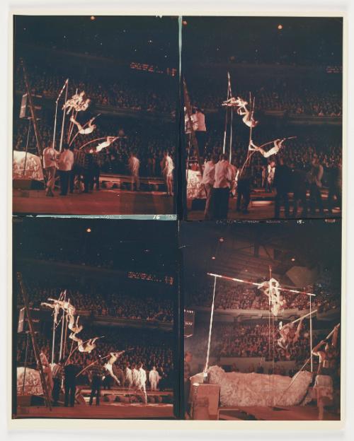 Original Contact Sheet, Pole Vault, Boston Garden