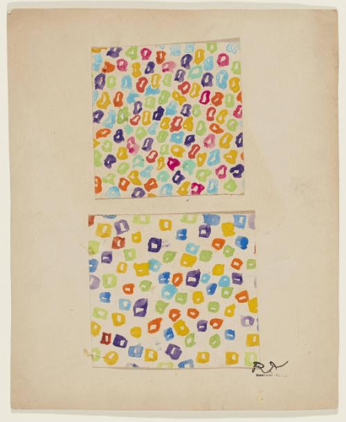 Deux compositions polychromes