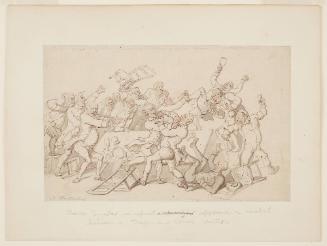 Dr. Syntax is Upset in Endeavouring to Apease a Combat between a Tragic and Comic Author