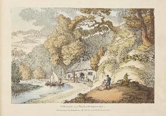 Six Coloured Etchings Views From Nature: Cottage near Truro- Cornwall