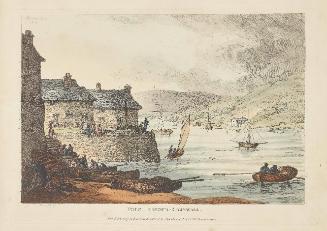 Six Coloured Etchings Views From Nature: Foye Harbour – Cornwall