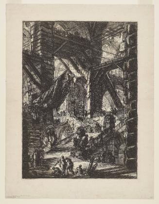 The Staircase with Trophies from the Carceri d'invenzione (Imaginary Prisons)